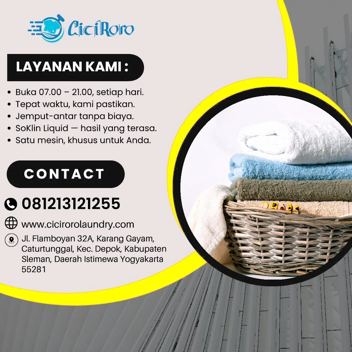 Ciciroro Laundry Antar Jemput Depok