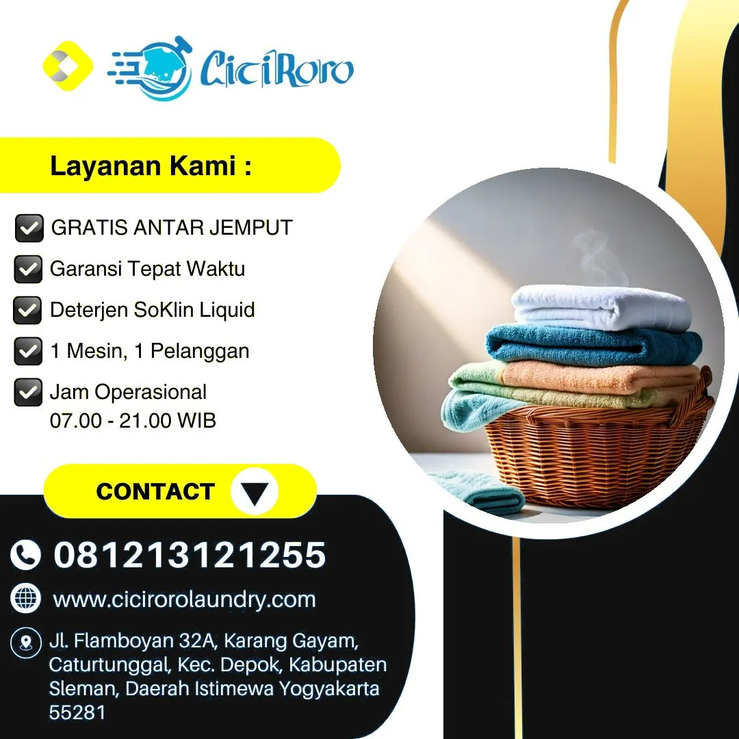 Cuci Dengan Pewangi Premium Yogyakarta