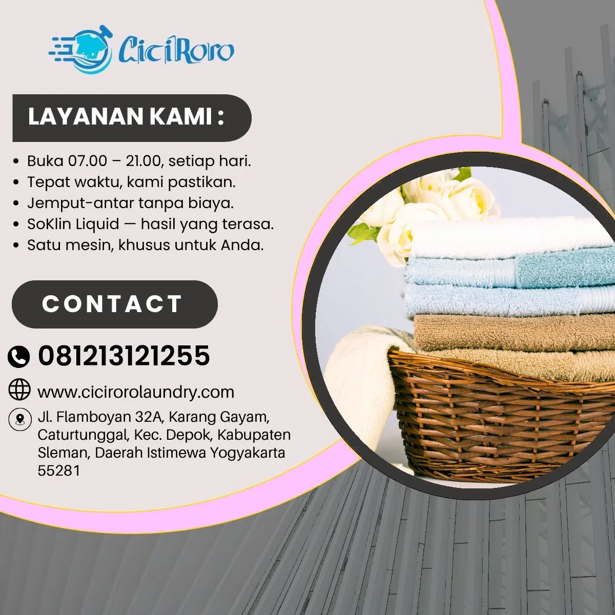 Dry Clean Kain Sutra Caturtunggal