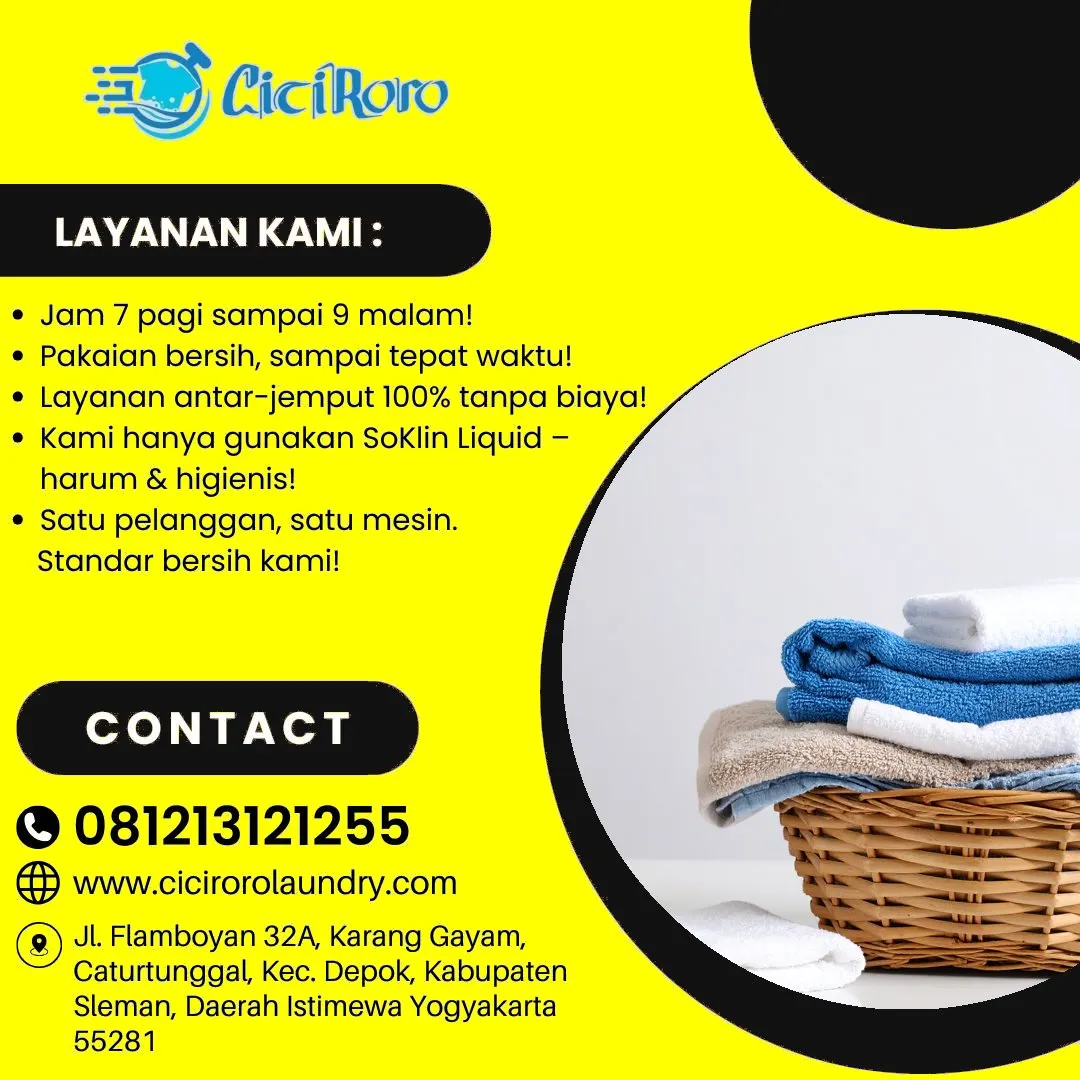 Laundry 2 Jam Antar Jemput Jogja