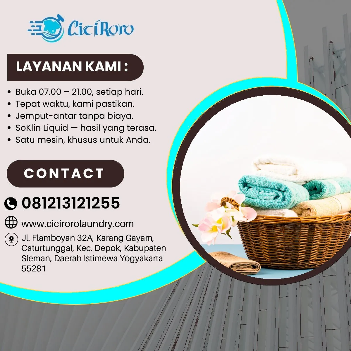 Laundry 2 Jam Buka Setiap Hari Jogja