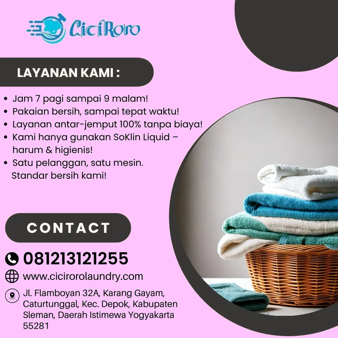 Laundry 2 Jam Dekat Bandara Jogja