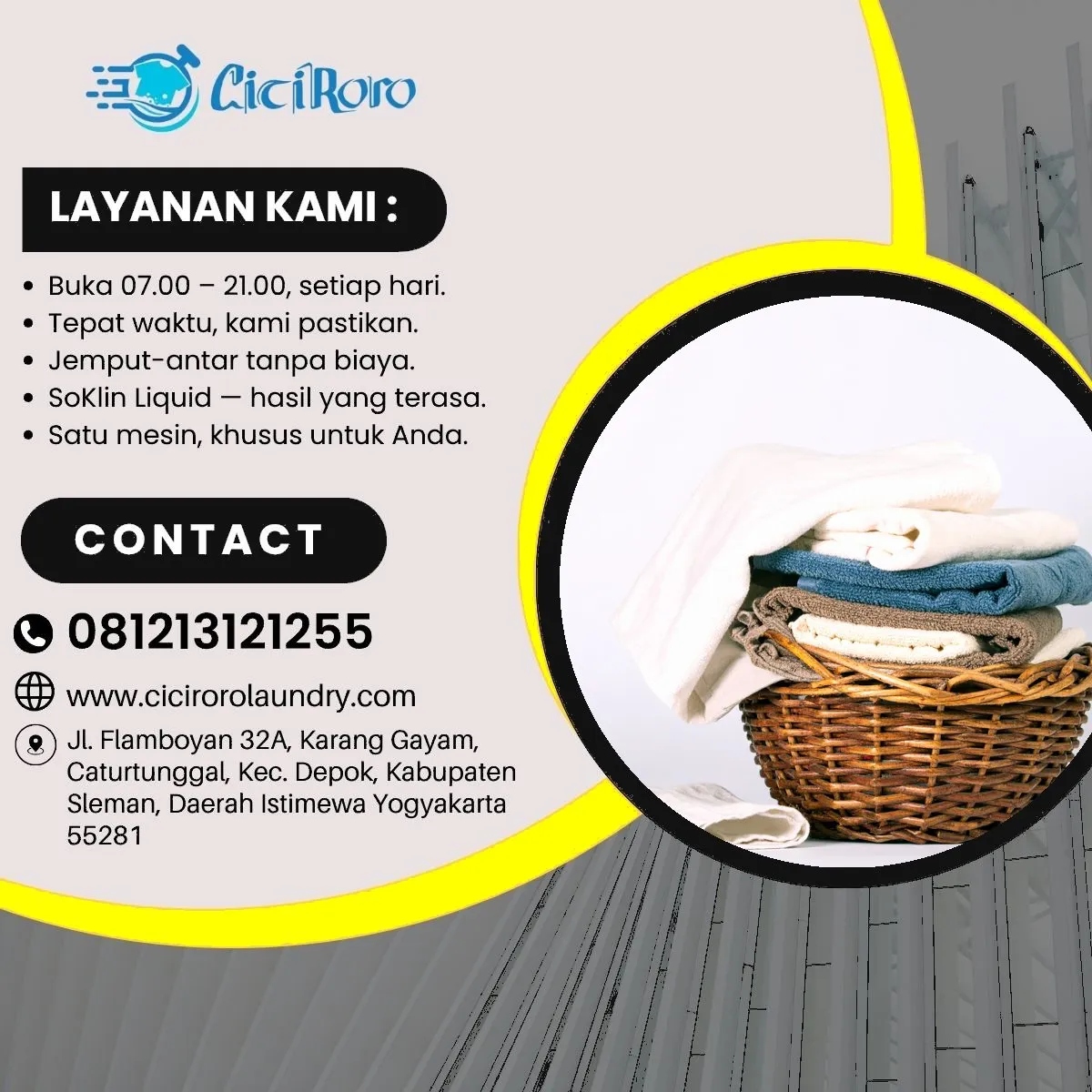 Laundry 2 Jam Dekat Homestay Jogja