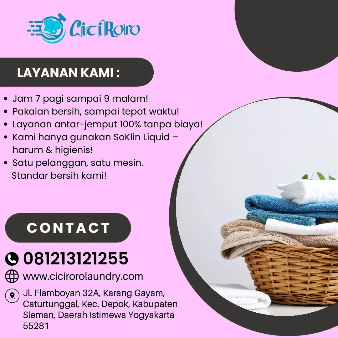 Laundry 2 Jam Dekat Jalan Parangtritis Jogja