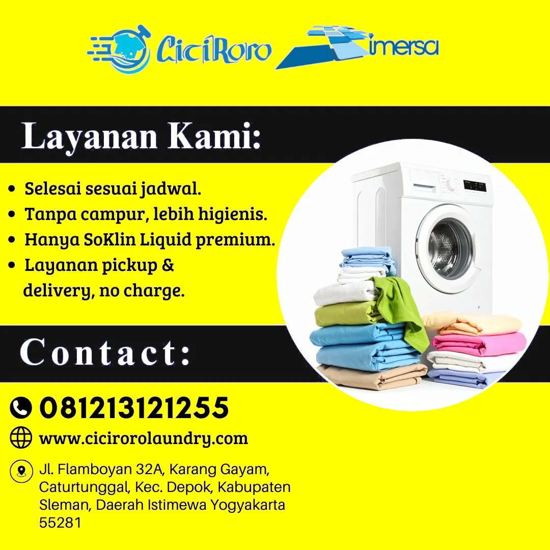 Laundry 2 Jam Dekat Kampus Jogja