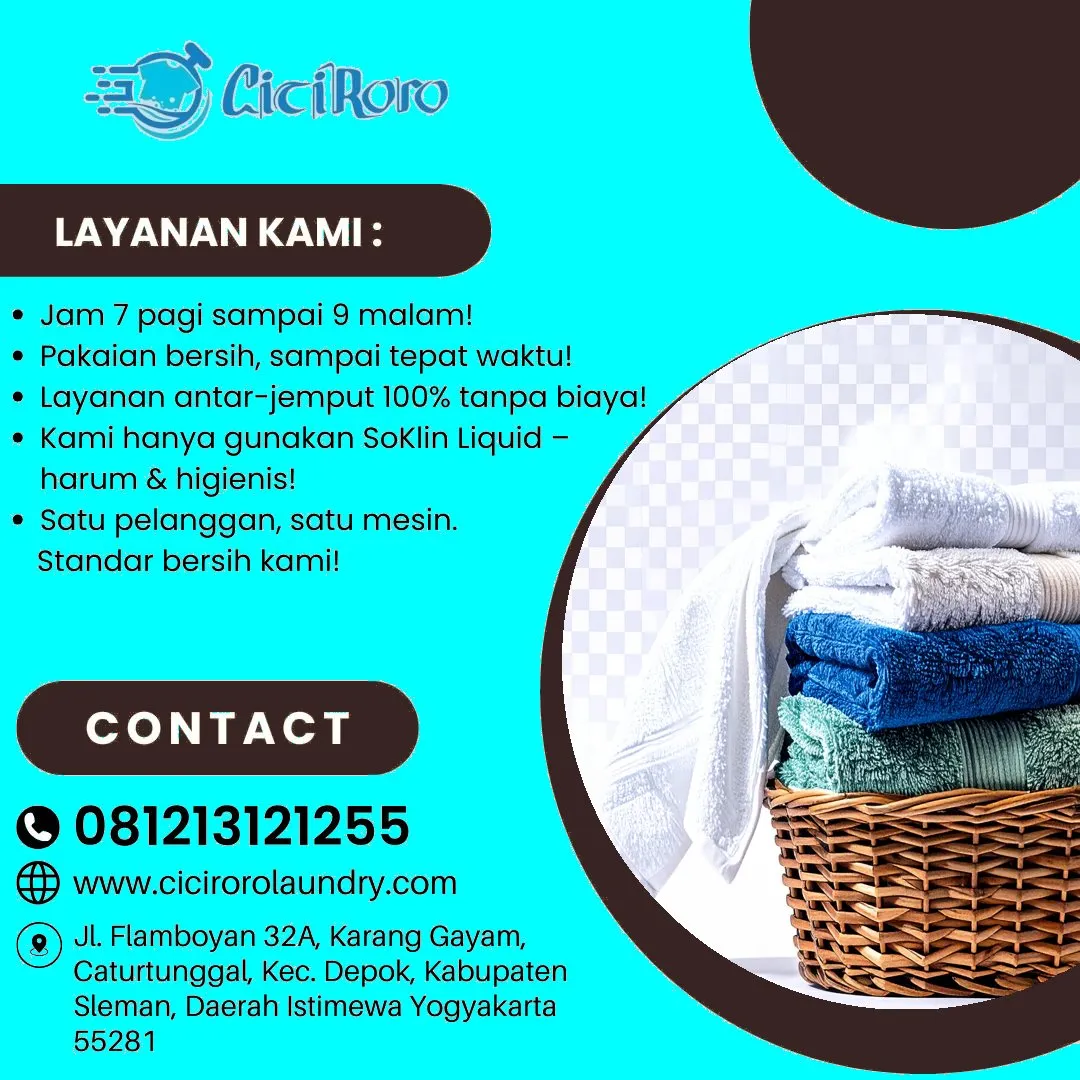 Laundry 2 Jam Dekat Karang Gayam Jogja