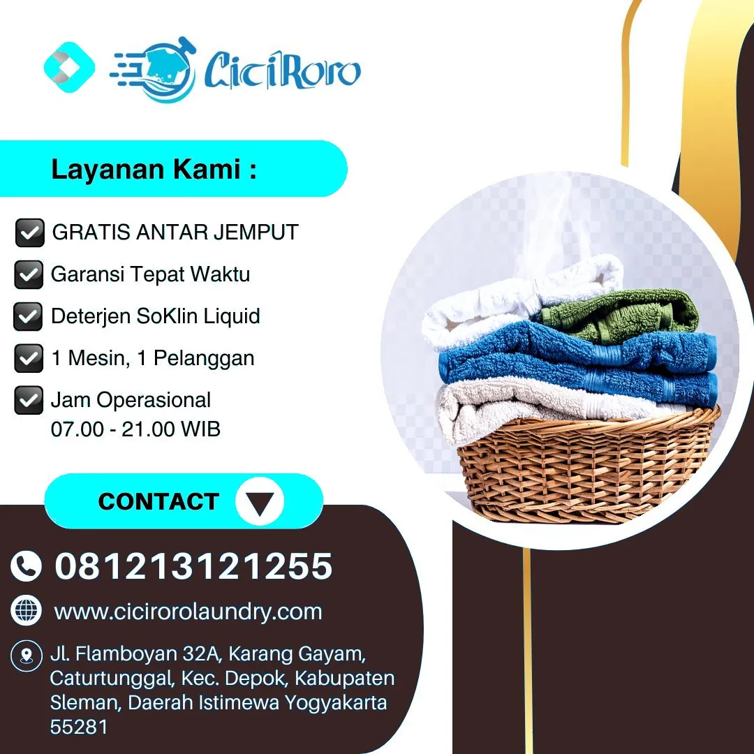 Laundry 2 Jam Dekat Tempat Wisata Jogja