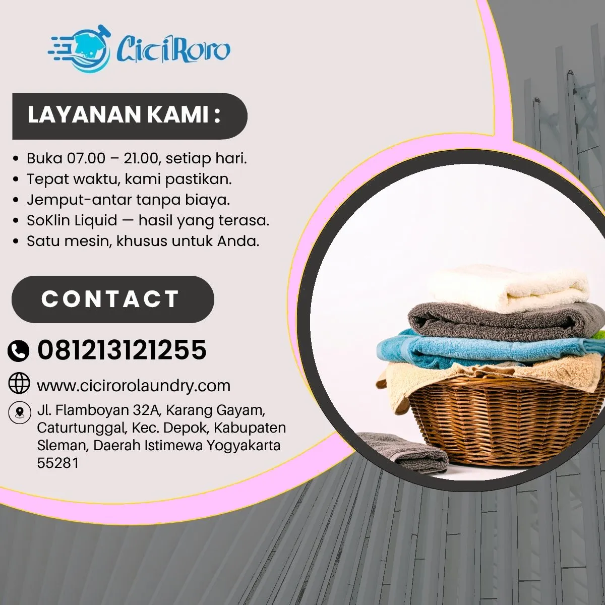 Laundry Reguler dan Express Jogja